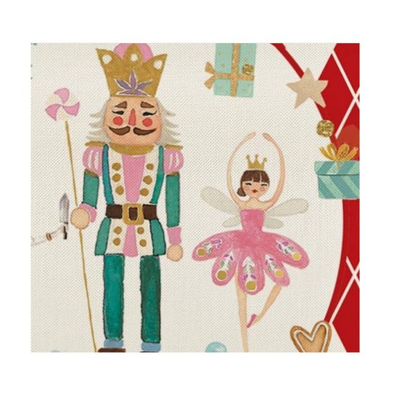 Nutcracker Table Runner Christmas Decor Red Decorative Cloth Holiday Decoration - Picture 6 of 7